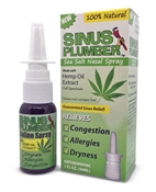 sinus plumber hemp oil nasal spray moisturizing saline