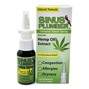 sinus plumber hemp oil nasal spray moisturizing saline