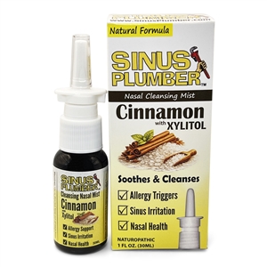 sinus plumber xylitol cinnamon nasal spray